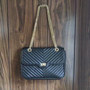 Gently Used Steve Madden Black Convertible Bag